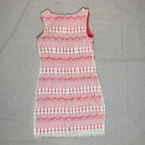 Eliza J | Cream Lace Overlay Sheath Dress | Size 2