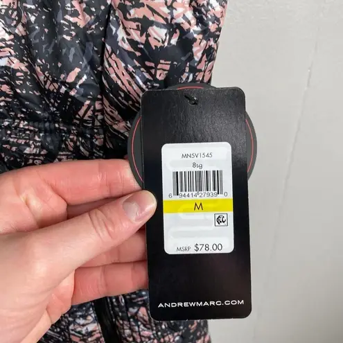 NWT Andrew Mac Performance Pink & Black Puffer Vest