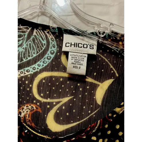 Chico's Chico’s Women Multi Colour Floral Pattern Size ‎ 2