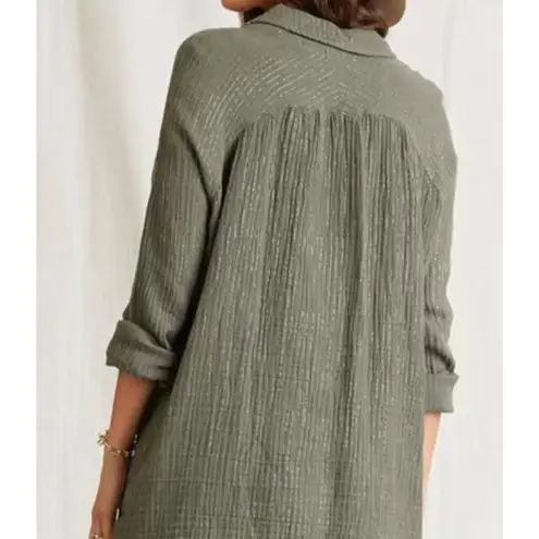 Scandal Italy Adeline Long Sleeves Top size large olive Green