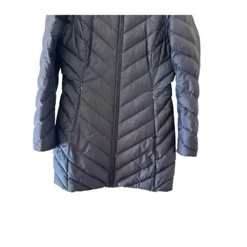 Patagonia  Womens Lightweight  Duck Down Puffer Parka Jacket Long Black SZ S