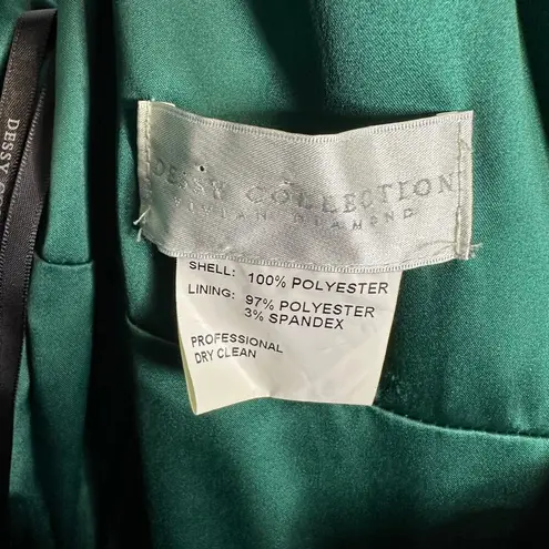 Dessy Collection Discontinued Hunter Green Long Formal Dress Size 8 Style # 2907