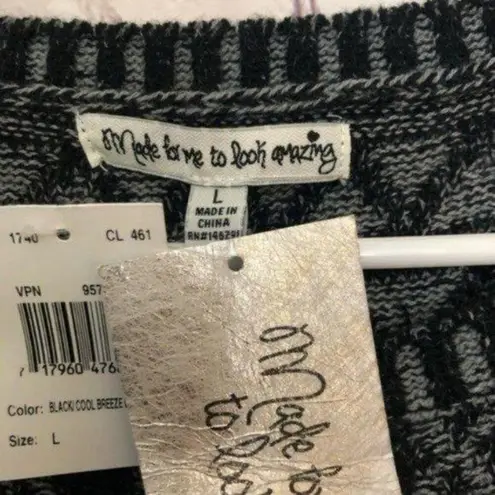 Made For Me To Look Amazing Women's Short Sleeve Sweater Dress Size L Black Size L