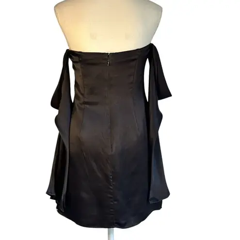 Camila Coelho Charlie Mini Dress in Black Medium New Womens Cocktail Party