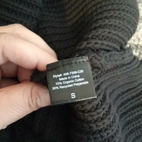 Jenni Kayne Black V-Neck Sweater Cabin Long Sleeve Sweater Womens Small