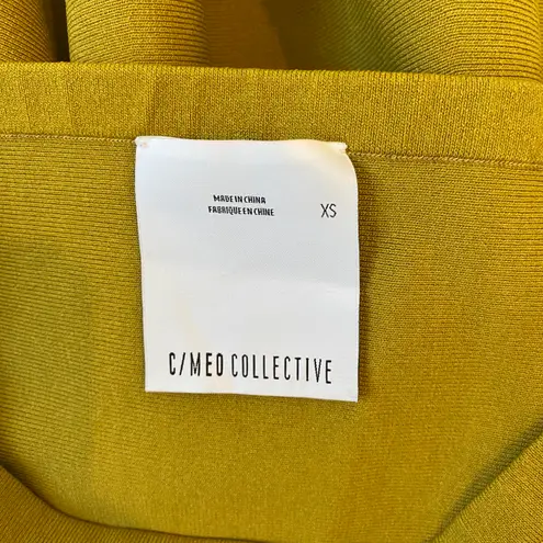 C/MEO COLLECTIVE Perfect Timing Knit Dress in Chartreuse