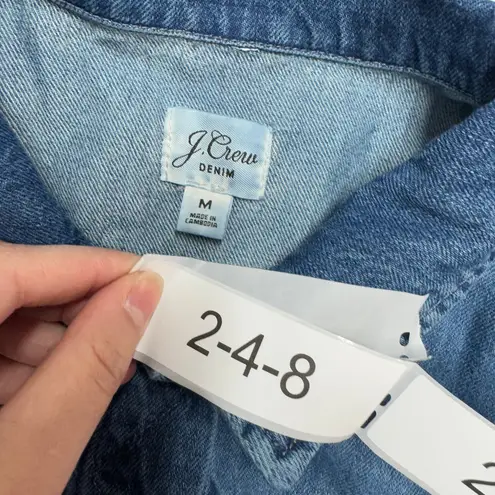 J.Crew Jacket Womens Medium Blue Brilliant Day Wash Classic Denim Trucker