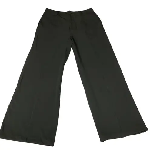 Cider Women's Solid Wide Leg Trousers Pants Size XL Black Workwear NWT