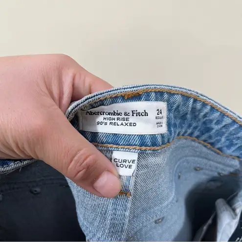 Abercrombie & Fitch NWT  High Rise 90s Relaxed 24 regular high waisted studded