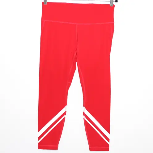 Tory Burch  Sculpt Compression Chevron 7/8 Legging Radient Red White XL