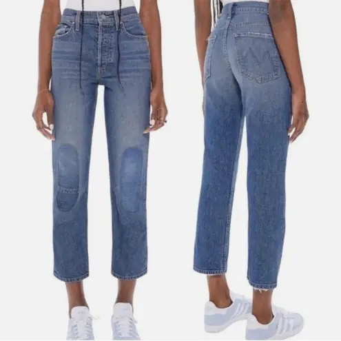 MOTHER Superior The Tomcat Button Fly Jeans in Kneeling on Stones women's 25 Blue - Image 2