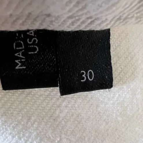 Theyskens Theory White Posy Crop Cuff Skinny Jean Women's Size 30