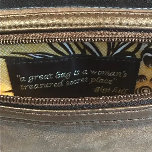 Gigi Hill Faux Suede Crossbody Wristlet Purse