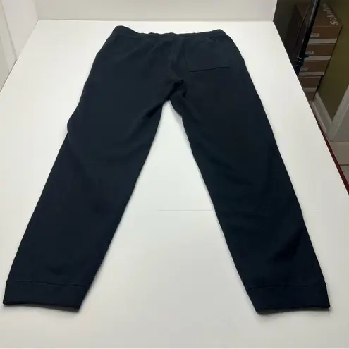 Monrow Soft Knit Cuffed Jogger Womens Size Large Black Pockets Stretch Pull