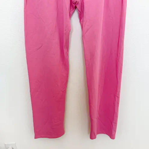 Naked Wardrobe Womens Lounge Sweatpants Size L Pink Stretch Cotton Athleisure