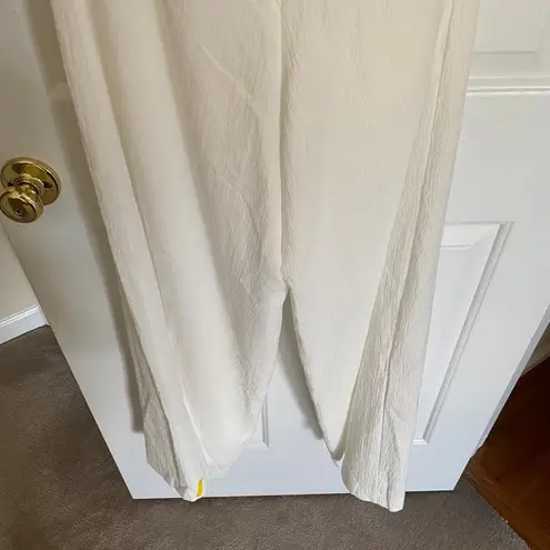 Petal and Pup M Katia Jumpsuit White Strapless Wide-Leg Lined Bridal Bachelorette