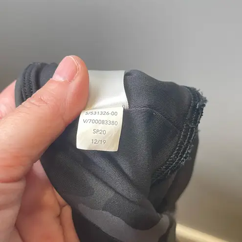 Athleta  Match Point Skort Black Gray Camo‎ Pockets Skirt Shorts Logo Size Medium