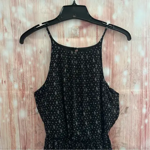 Francesca's  Mi Ami Black Boho Print Mini Dress