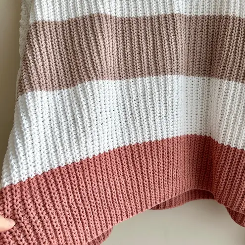 moon & madison Striped Chunky Cropped Knit Sweater