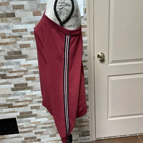 Poof New York WOMEN slouchy sweatshirt of the shoulder Sz L - Image 4