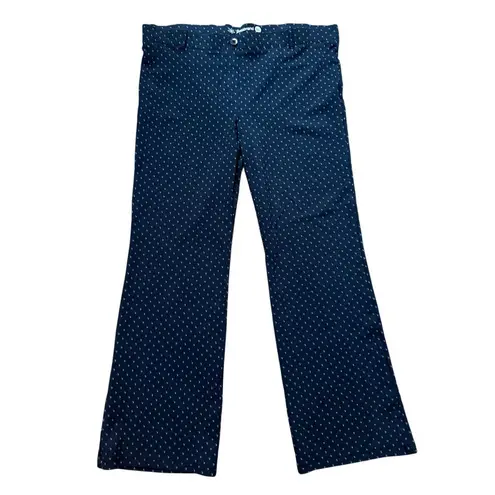 Betabrand navy printed trouser pants size 2x