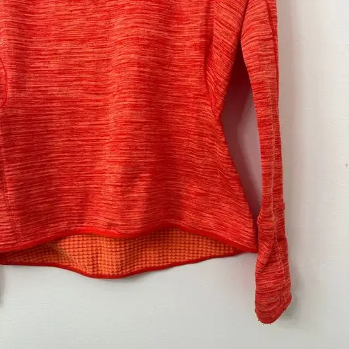 Nike  Shirt‎ Women's Small 1/4 Zip Running Pullover Heathered Orange Thumbhole