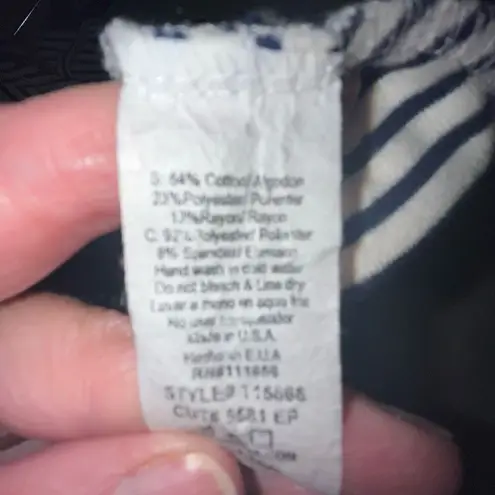 Cherish striped patch long sleeve top small