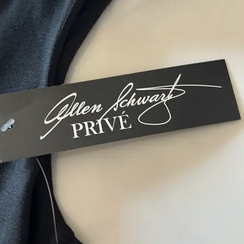 Allen Schwartz Prive sleeveless sheath dress with a beaded, embellished neckline Black