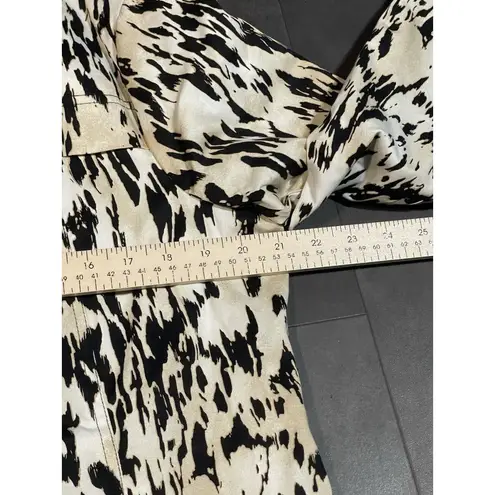 Studio Works Jacket Women's Size L Animal Print Print Full Zip Lined D-325