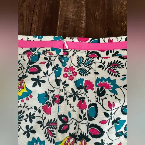 Boden Floral Pencil Skirt in Ivory Exotic Garden White Size 6