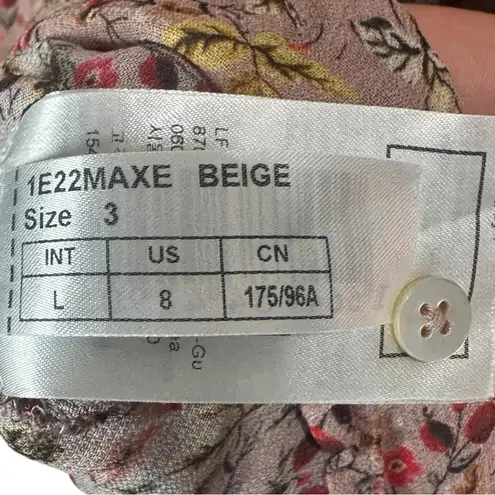 Ba&sh Maxence Button Up Blouse Shirt Beige Large 8