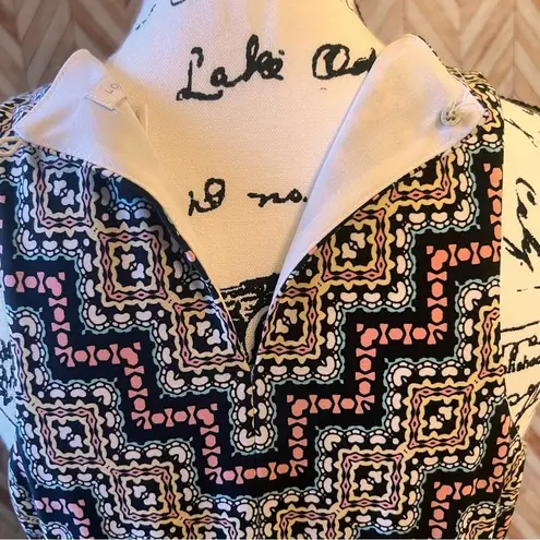 London Times Multicolor Medallion Halter Pleated Maxi Dress Size 8