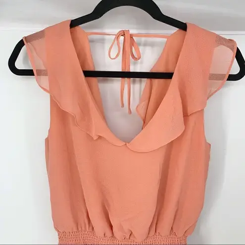 Cupcake And Cashmere Babydoll Chiffon Iniko Blouson Dress Pink