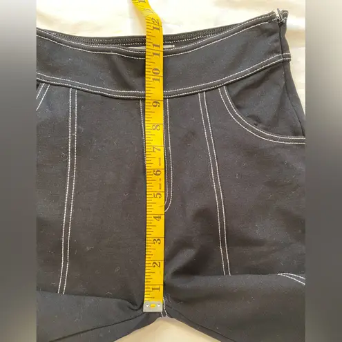 Urban Outfitters  black pants‎ , side zip, top stitch, sz S