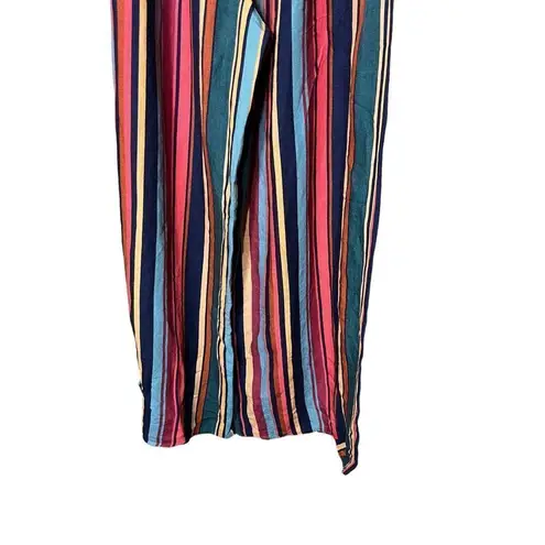 Farm Rio Anthropologie Striped Wide-Leg Pants Size S
