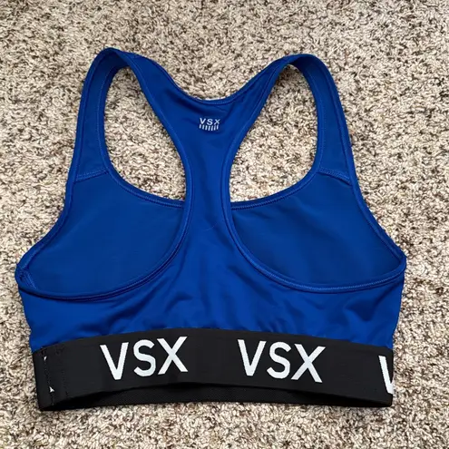 VSX Sport Blue Main Event Racerback Sports Bra Medium Support Womens Size Small