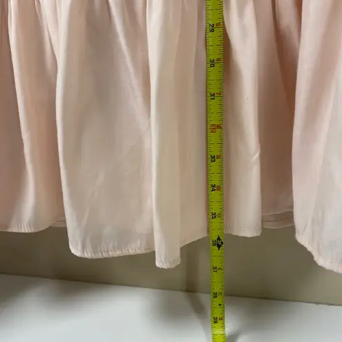 Biltmore Tiered Dress Ruffle Mock Neck Short Sleeve Casual Pink Size M Size M