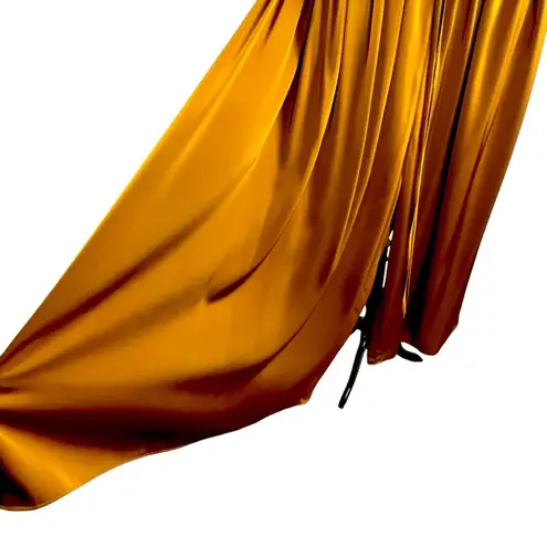 NAP Free Flowing Super Wide Leg Palazzo Pant in Warm Amber Nwot Size undefined