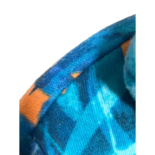 Pink Victorias Secret Spellout Zip Hoodie Jacket XS Tropical Palms Neon Dog Logo Blue