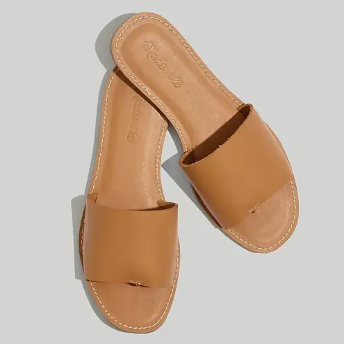 Madewell leather flats in saddle