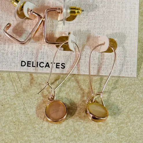 The Bar Bijoux Jewelry Earrings Set Rose Gold Arretes