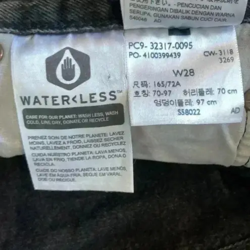 Levi's Levi’s 501 black ripped high rise jean shorts in size 28