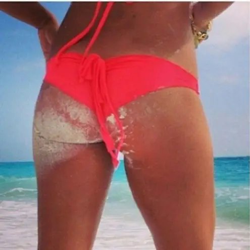 Stone Fox Swim Stone Fox hudson fire coral Bandeau Bikini set Small