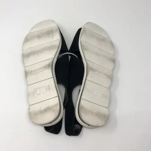 The Flexx Capri Slingback Sandals Black Suede NWOT Size 11
