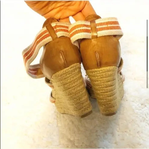 Kenneth Cole  espadrille jute wedge sandals…