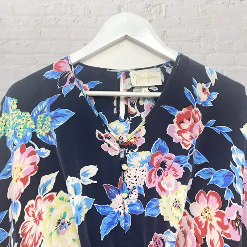 Yumi Kim Shacara Silk Blouse Size S Floral