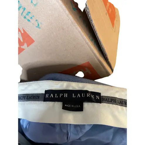 Ralph Lauren Black Label 100% Wool Trouser Pants Blue Womans 8