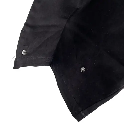 Desigual Pants US Medium Black Wide Leg Converts to Barrel Leg New