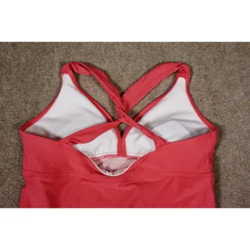 Alex Marie Coral Tankini Top US Large with Matching Bottoms US Small Swimwear