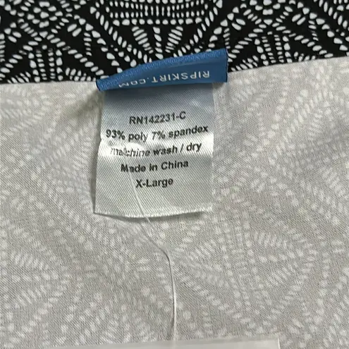 RipSkirt Hawaii Black Pearl‎ Batik Swim Cover Up Wrap Skirt Size XL